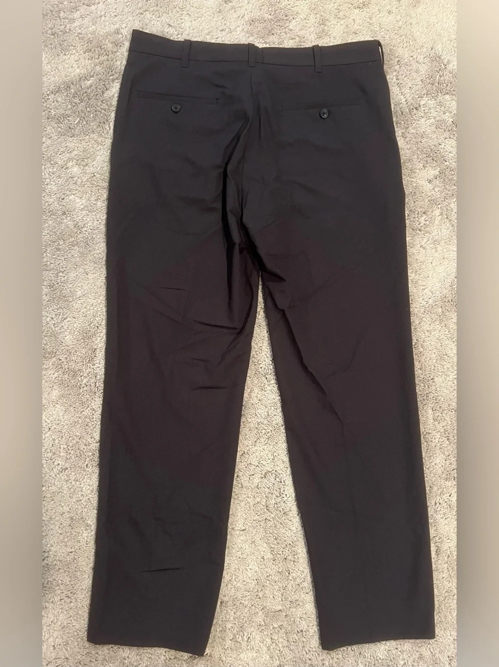 Van Heusen Black Men's Dress Pants - Classic Straight Fit